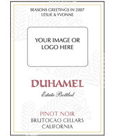 Custom Image Wine Labels - Festivity