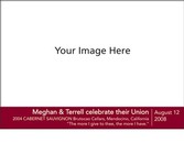 Custom Image Wine Labels - Poster Horizontal
