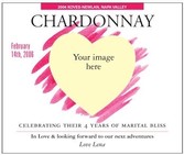 Custom Image Wine Labels - Romantic Vision