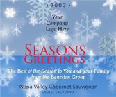 Custom Image Wine Labels - SnowFlakes