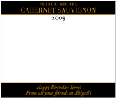 Custom Image Wine Labels - Style A