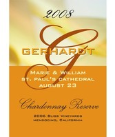 Custom Text Wine Labels - Volare