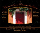 Custom Text Wine Labels - Welcome Home