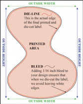 Full Custom Design Wine Labels - Full Custom Design Custom Shape