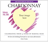 Custom Image Wine Labels - Romantic Vision 2