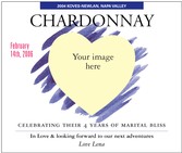 Custom Image Wine Labels - Romantic Vision 3