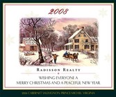 Custom Text Wine Labels - Winter Ride