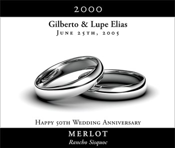 Wedding Rings Silver - Large Horizontal